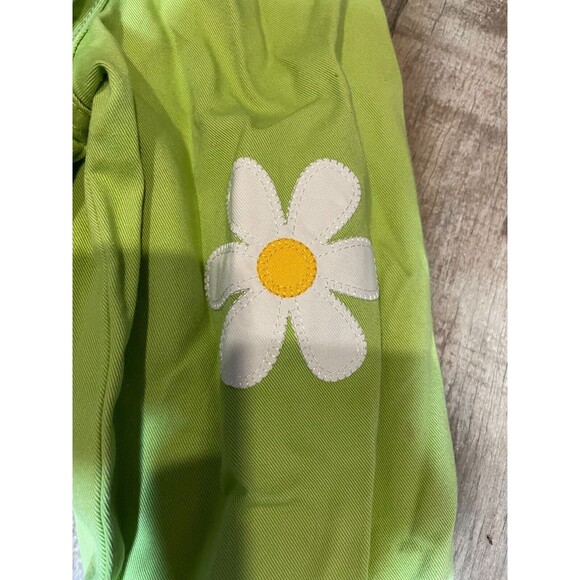 Lighthouse Apparel Jacket Womens Small S Light Green Floral Embordered Button Up - Picture 3 of 6